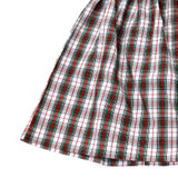 Red & Green Christmas Plaid Bishop Dress