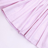 Pink & Grey Dot Smocked Dress [Pre-Order]