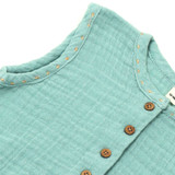 Dusty Blue Organic Infant Bubble [Pre-Order]