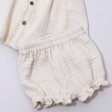Ivory shirred bloomers