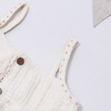 Ecru Organic Muslin Baby Tunic & Bloomer Set [Pre-Order]