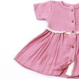 Dusty Pink Dress & Bloomer Set [Pre-Order]