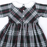 back-button fastening and elasticated back waist