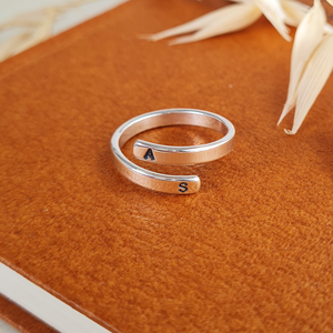 Sterling Silver Personalised Initials Ring Sterling Silver Personalised Initials Ring