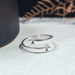 Sterling Silver Personalised Initials Ring Sterling Silver Personalised Initials Ring