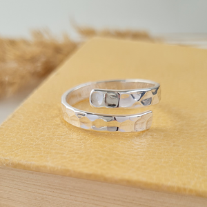 Sterling Silver Pebble Wrap Ring Sterling Silver Pebble Wrap Ring