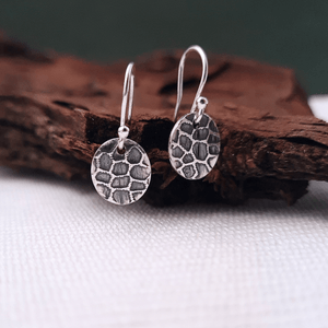 Bark Drop Silver Earrings Bark Drop Silver Earrings