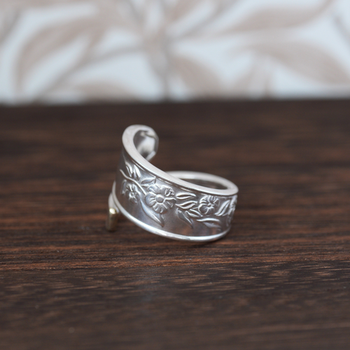 Floral Wrap Spoon Ring