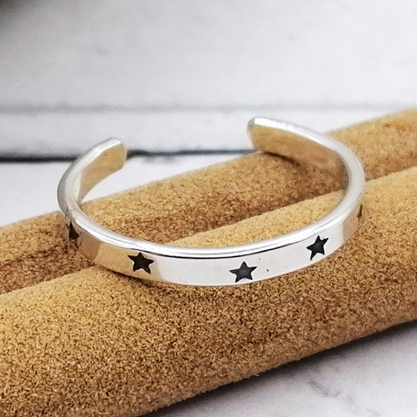 Sterling silver Stars Toe Ring