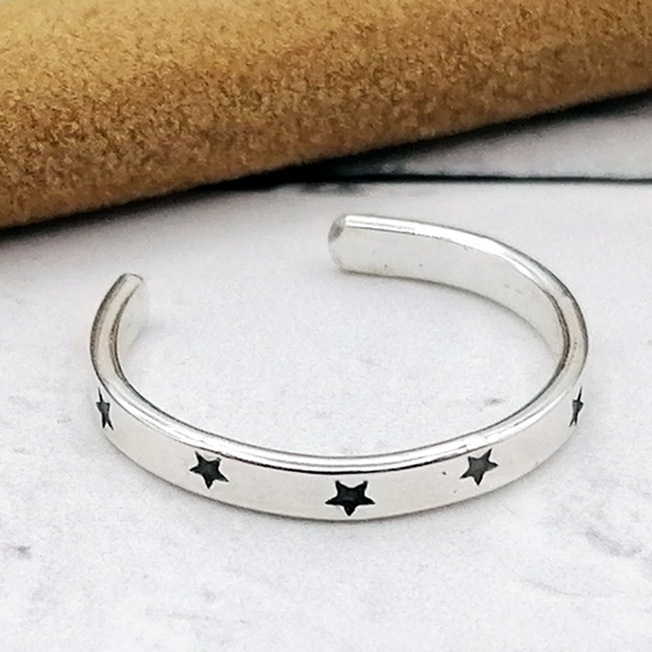 Sterling silver Stars Toe Ring