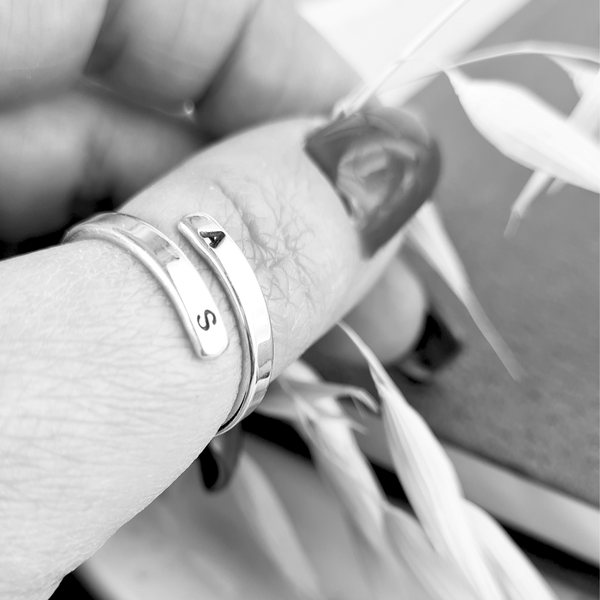 Sterling Silver Personalised Initials Ring Sterling Silver Personalised Initials Ring