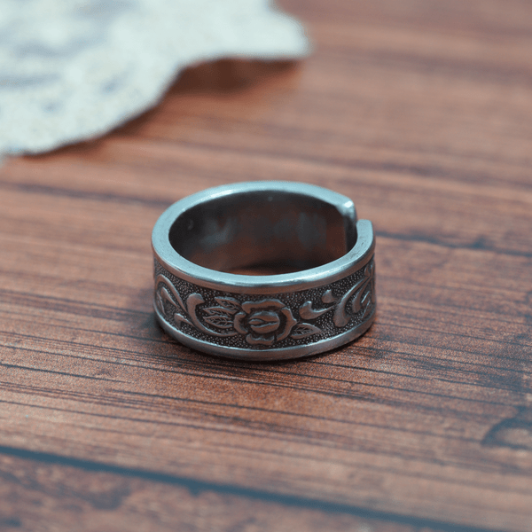 Vintage Rose Spoon Ring