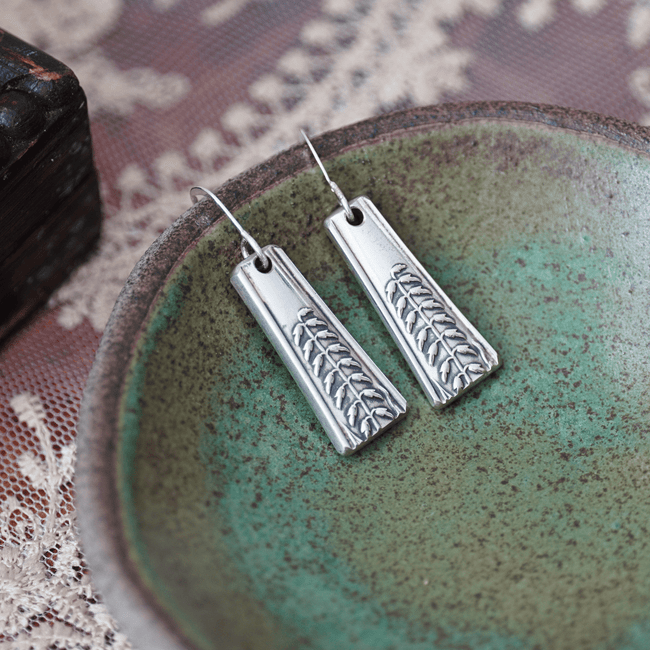 Art Nouveau Wheat Earrings