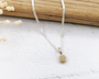 Solid Gold Dot Necklace
