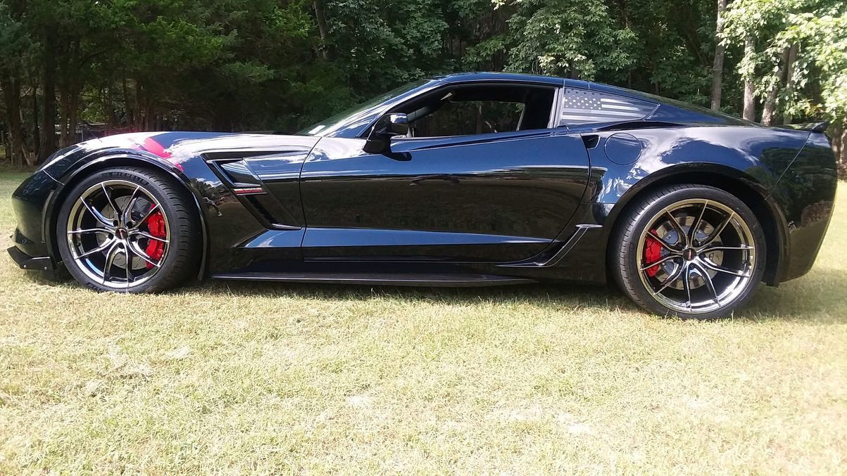 Forgeline F01 Black Ice Wheel C7 C6 Z06 20x12 +50 5x120.65BC