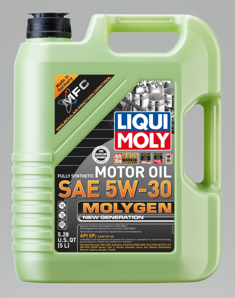 LIQUI MOLY 5L Molygen New Generation Motor Oil 5W30 - Case of 4