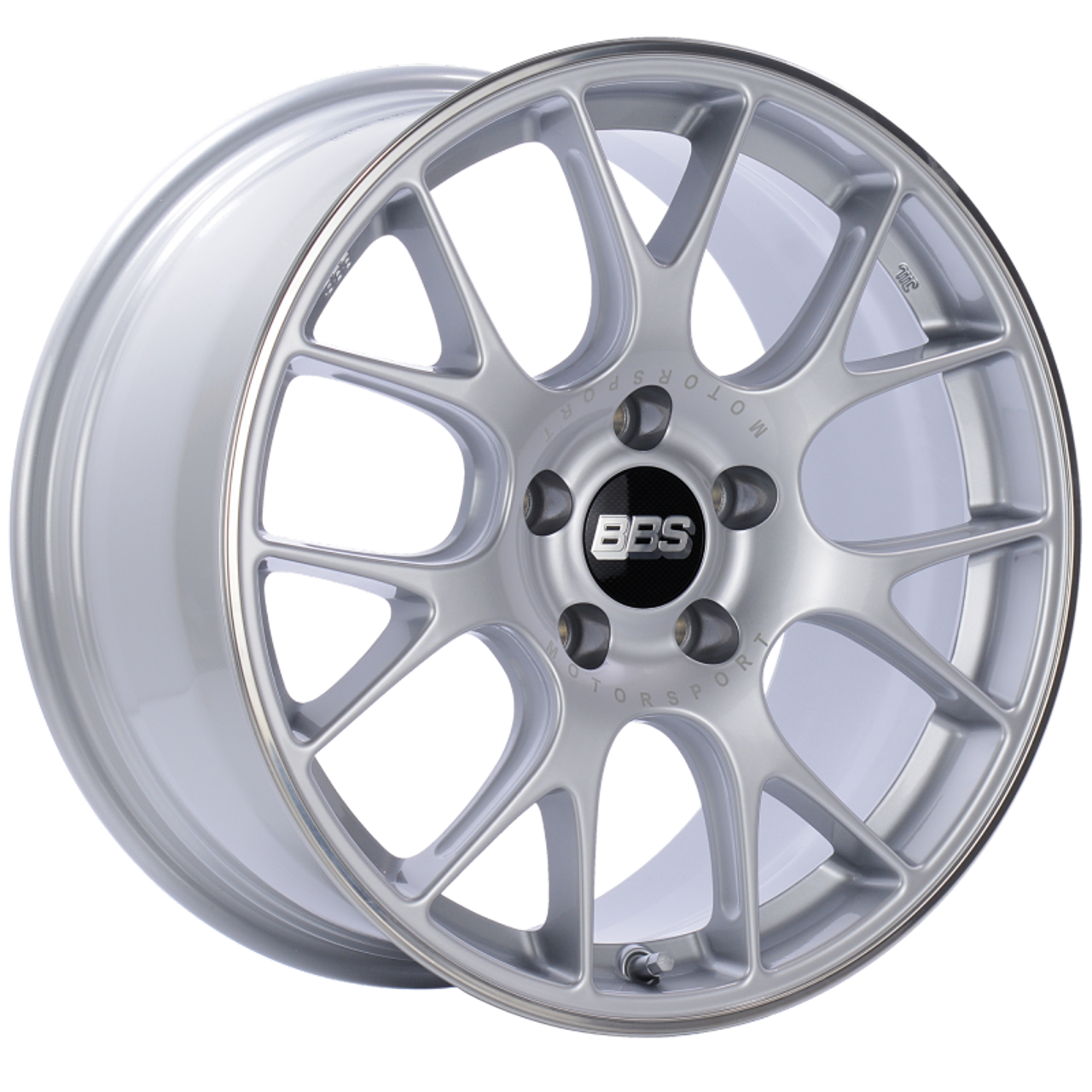 BBS CH-R 18x8.5 5x112 ET38 Brilliant Silver Polished Rim Protector