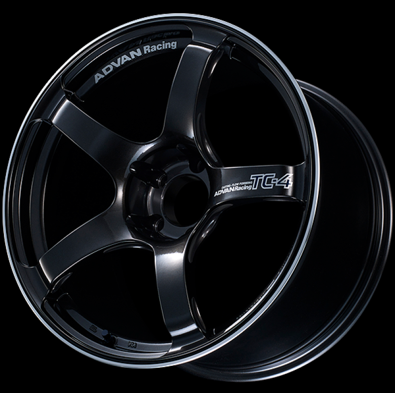 Advan TC4 18x9.5 +12 5x114.3 Racing Black Gunmetallic and Ring