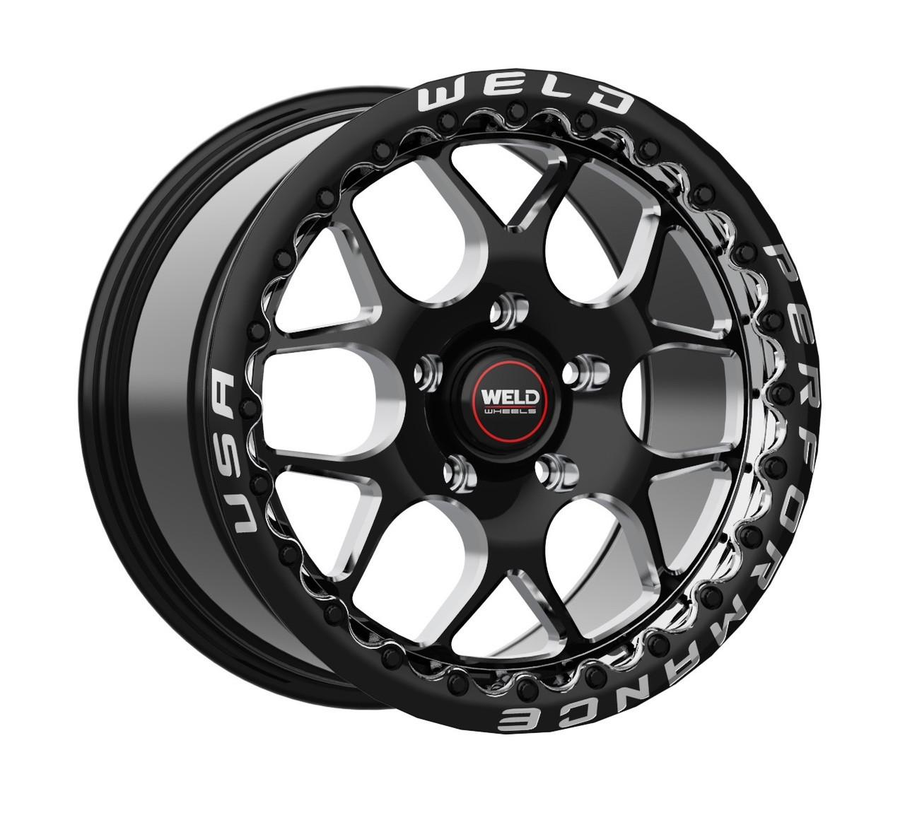 WELD Solana Beadlock Drag 2005-2024 Mustang GT Wheel 17x10 | 5x114