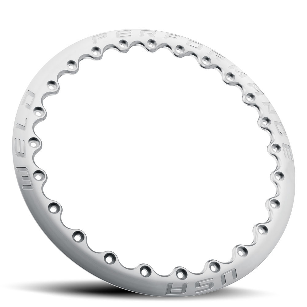 WELD RF Gloss Machined Scalloped Beadlock Ring for 17