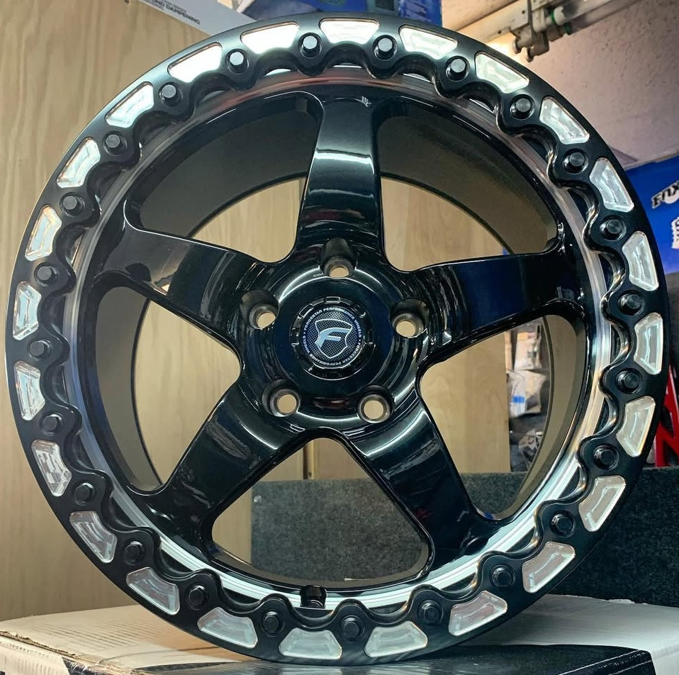 Forgestar D5 Beadlock Black 17x11 +43 5x4.75 C6 Corvette Z06