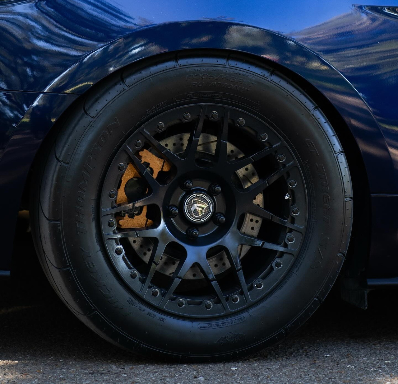 Forgestar F14 Beadlock 2005-2024 Mustang Coyote Satin Black 17x10