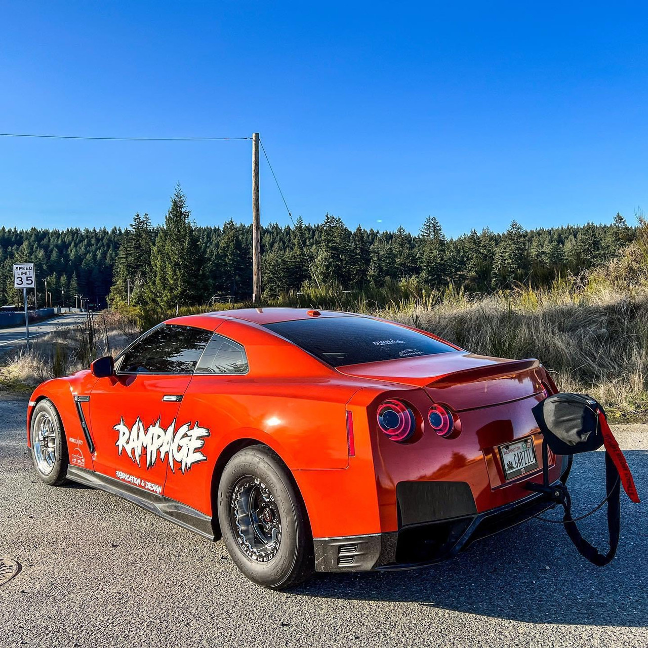 WELD Ventura 5 Beadlock Drag GT-R R35 Gloss Black Wheel 15x12