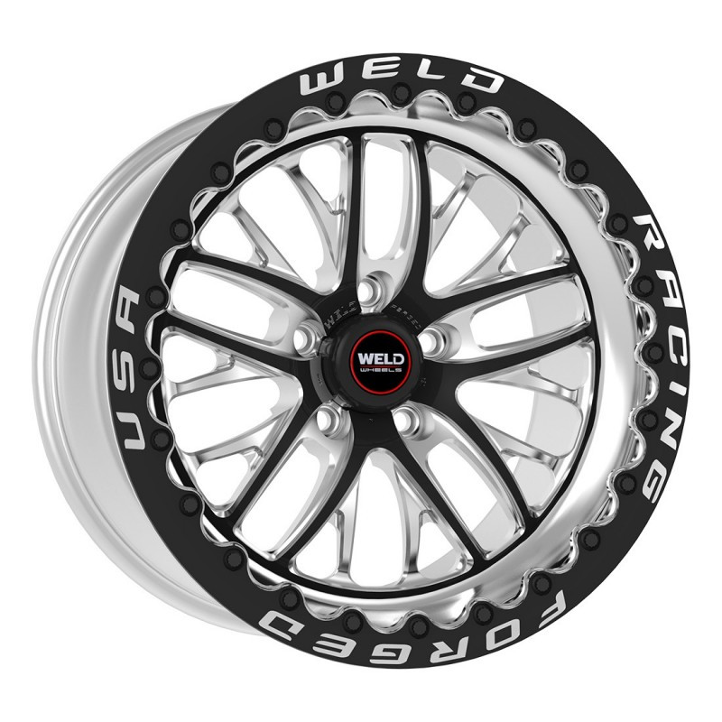 Weld Racing RT-S S82 Drag Wheel 15X10.33 Black Low Pad 5X4.75
