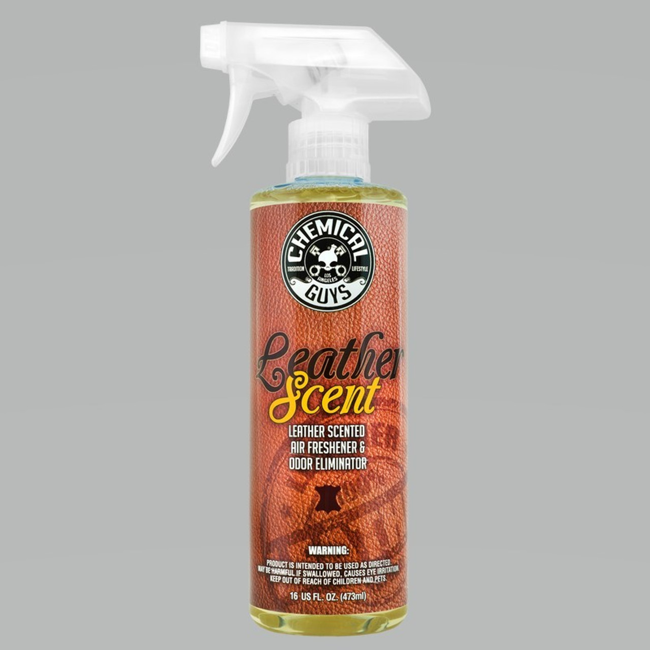 Chemical Guys Leather Scent Premium Air Freshener and Odor Eliminator 4 oz  