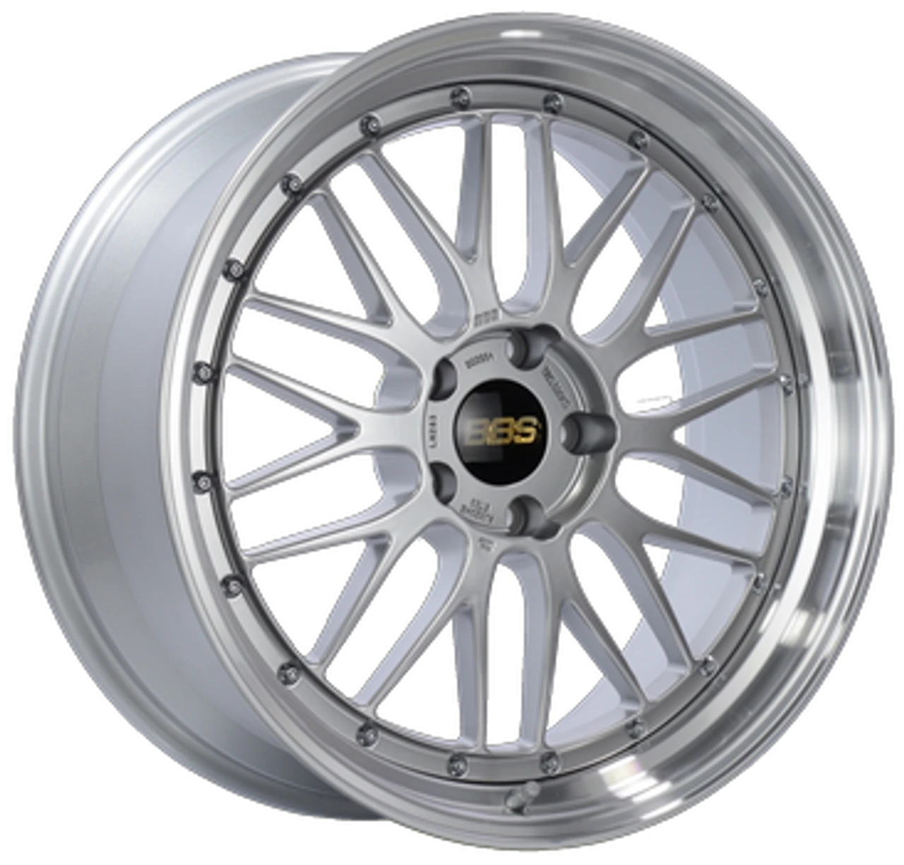 BBS LM 20x10.5 5x112 ET15 Diamond Silver Wheel 80mm PFS/Clip
