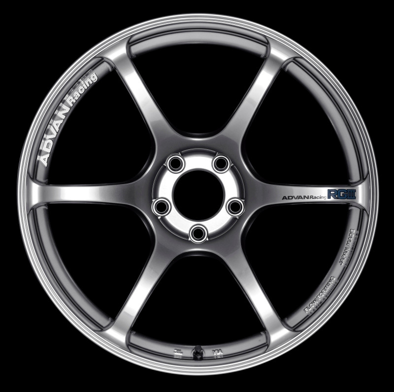 Advan RGIII 18x10.5 +15 5x114.3 Racing Hyper Black Racing Wheel