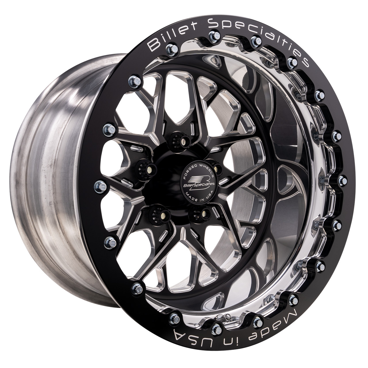 Billet Specialties Redline 2-Piece 17x10 | 5x4.5BC | 7.5in BS Single ...