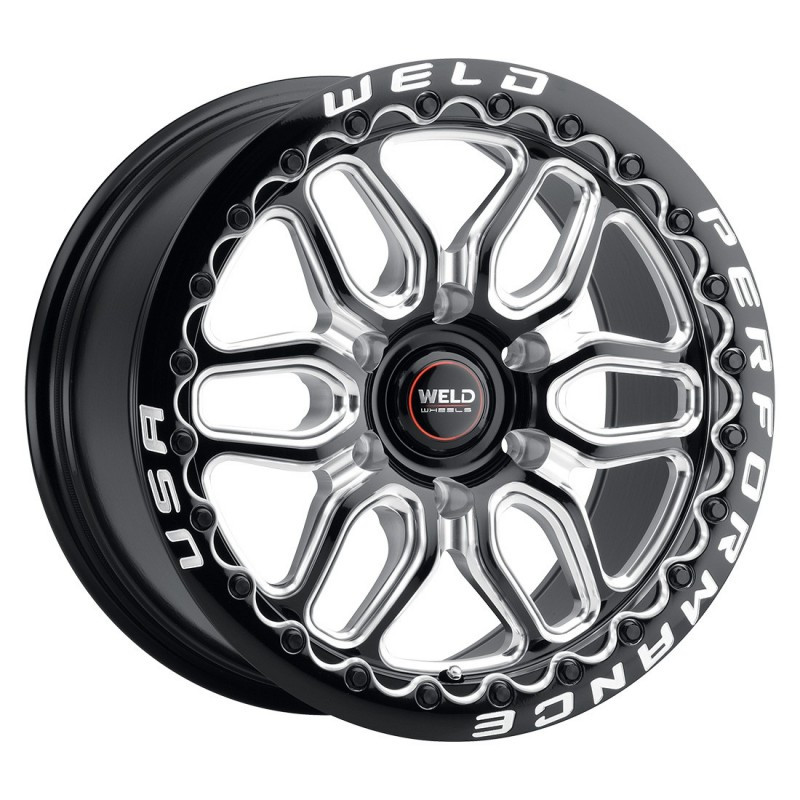 ルナ　0605 WELD Silverado Sierra TRX Laguna 6 Beadlock Drag Black Wheel 20x10