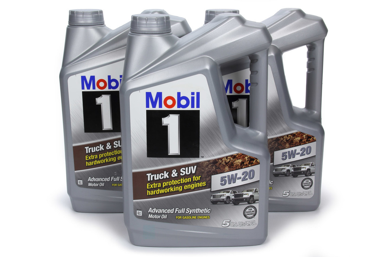Mobil 1 Truck & SUV Oil 5w20 Case 3x5 Quart Jug Motor Oil Truck and SUV 5W20 Synthetic 5