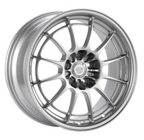 Enkei Racing NT03+M 18x8.5 5x114.3 38mm Offset 72.6mm Bore Silver Racing Wheel G35/350z - 3658856538SP