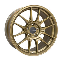 Enkei Racing GTC02 18x9 5x112 25mm Offset 66.5mm Bore Titanium Gold Racing Wheel - 534-890-4425GG