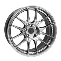 Enkei Racing GTC02 18x9 5x112 25mm Offset 66.5mm Bore Hyper Silver Racing Wheel - 534-890-4425HS