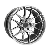 Enkei Racing GTC02 18x10.5 5x114.3 15mm Offset 75mm Bore Hyper Silver Racing Wheel - 534-8105-6515HS