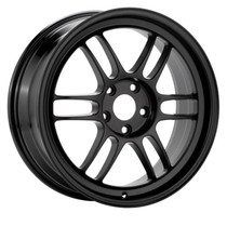 Enkei Racing RPF1 18x9.5 5x114.3 15mm Offset 73mm Bore Black Racing Wheel - 3798956515BK