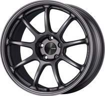 Enkei Racing PF09 18x8.5 5x100 45mm Offset 75mm Bore Dark Silver Racing Wheel - 540-885-8045DS