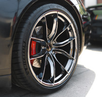 Forgeline F01 Black Ice Wheel 20x11 +60 5x130BC (Porsche 997 / 991 - Narrowbody - Rears) - F012011513071560BC-M