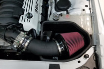 JLT 2011-2020 Dodge Charger / Challenger 6.4L (w/o Shaker Hood) / Chrysler 300 6.4L Series 2 Black Tex Cold Air Intake Kit w/Red Filter