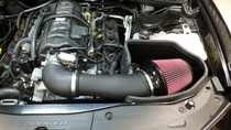 JLT 2011-2020 Dodge Charger / Challenger 5.7L (w/o Shaker Hood) / Chrysler 300 5.7L Series 2 Black Tex Cold Air Intake Kit w/Red Filter