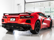 AWE Tuning 2020-2025 Chevrolet Corvette Stingray / E-Ray (C8) Touring Edition Exhaust - Quad Diamond Black Tips - 3015-43159