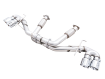 AWE Tuning 2020-2025 Chevrolet Corvette Stingray / E-Ray (C8) Track Edition Exhaust - Quad Chrome Silver Tips - 3020-42080