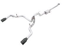 AWE 0FG 2021-2024 Ford F150 3.5L | 2.7L Dual Split Rear Cat-Back Exhaust- 5in Diamond Black Tips