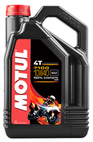 Motul 4L 7100 4-Stroke Engine Oil 10W40 4T - Case of 4
