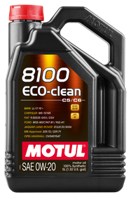 Motul 5L Synthetic Engine Oil 8100 0W20 Eco-Clean