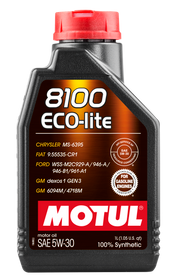 Motul 1L Synthetic Engine Oil 8100 5W30 ECO-LITE - Case of 12