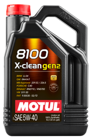 Motul 5L Synthetic Engine Oil 8100 X-CLEAN Gen 2 5W40 - Case of 4
